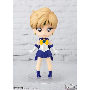 10cm BANDAI Figuarts Mini Sailor Moon Kaiou Michiru Tenoh Haruka Anime tähemärki Tegevus PVC Kogumise Mudeli Mänguasi Anime, Joonis T