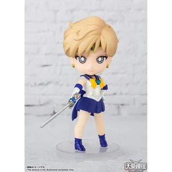 10cm BANDAI Figuarts Mini Sailor Moon Kaiou Michiru Tenoh Haruka Anime tähemärki Tegevus PVC Kogumise Mudeli Mänguasi Anime, Joonis T