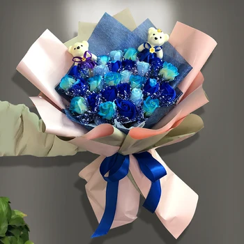 10pc korea Veekindel Lillede Murdmine Käsitöö Paber DIY Lilled, Kingitused, Pakkimine Lille Kimp Pulmad Decor kahevärviline Papier Raamat
