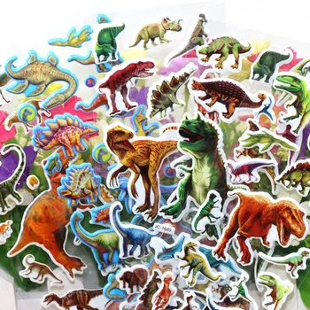 10sheets Cartoon Dinosaurus Kleebised Lahe Kirjatarvete Kleebised PVC Loomade kleebis Kooli Õpetaja Tasu Kingitus DIY Scarpbook Kleebised