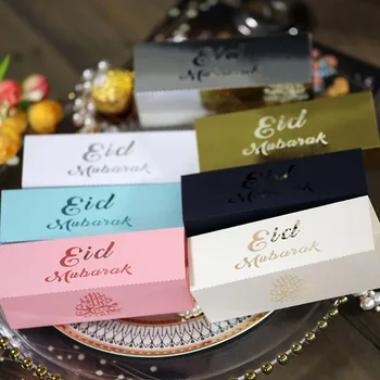 10tk Eid Mubarak Kasti Šokolaad Kristalliseerunud Kasti Ramadan Kareem Kasuks Kingitus Kastid Islami Moslemi Festival Õnnelik Al-Fitr Eid Pool