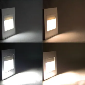 10tk LED Trepp Kerge 0.6 1.5 W W Sisseehitatud led seina tuled footlight liikumisandurit+ valgusandur led samm trepp lamp valgustus
