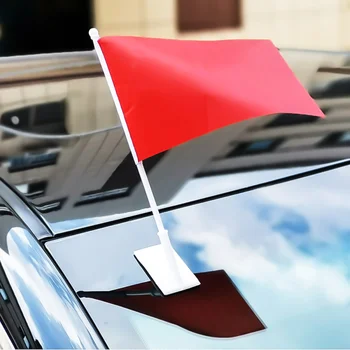 10tk Lihtne Auto Akna lipuvarda Kaasaskantav Lipuvarras Banner Bracket Lipu Post lipuvarda jaoks Väljaspool (iminapp Tüüp, Lipp)