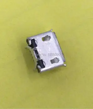 10tk Micro 5pin USB Pesa Härga sarvest 5.5*4.85 mm Mini-usb-Liides DIP4 jaoks 8600 Mobiiltelefoni aku saba pesa 194407