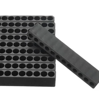 10tk Must Plastikust 12-Auk Kruvikeeraja, Natuke Omanik Box Blokeerida Musta Kuue Nurga 6.35 mm Käepide