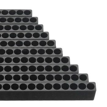 10tk Must Plastikust 12-Auk Kruvikeeraja, Natuke Omanik Box Blokeerida Musta Kuue Nurga 6.35 mm Käepide