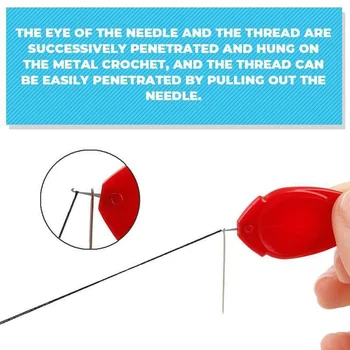 10tk Nõela Threader Õmblema sisestuspink õmblusmasin Plastikust Traat Kaarde Nõelad Needleswork Threader Õmblemine Vahendid