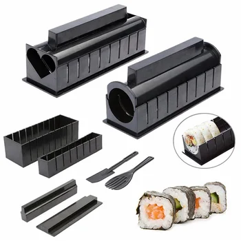 10tk Sushi Hallituse Riis Rulli Sushi Toiduvalmistamis Köök DIY Tööriistad Bento Mugav Jaapani Riisi Palli Kook Tarvikud 5191
