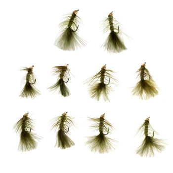 10tk Villane Buggers Fly Fishing Lendab Oliiviõli Märg Lendab Forell, Lõhe Lendab