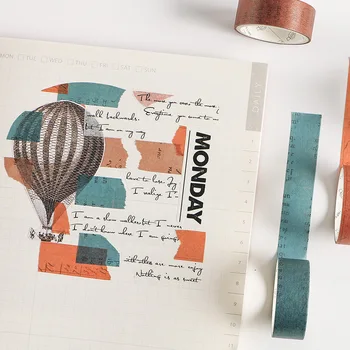 10tk Vintage Stiilis Grid inglise Tähed Washi Lindi DIY Dekoratiivsed Scrapbooking Planeerija Liimiga maalriteip Kawaii Kirjatarvete