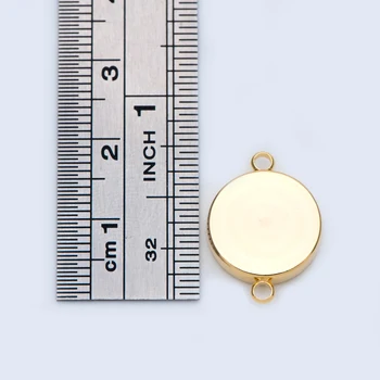 10tk kuld Bazel Milles Pistik, Tühi Seaded , sisemine 8/ 10/ 12mm, kullatud Messing kivi ümber Seadistus (GB-1061)