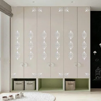 10tk/set Diagonaal 3D Akrüül Peegel Seina Kleebised Kodu Kaunistamiseks elutoas Kapp Piiri Seinamaaling Peel & Stick Wall Decor