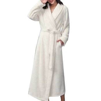 11.11 Mood Tahked Värvi Naiste Paks Hommikumantel Pehme Soe Pikk Hommikumantel Palus Kimono Sleepwear Jõulud Kingitus Naistele Sõber