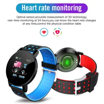 119plus Smart Watch Bluetooth Käepaela Veekindel Nutikas Käevõru Südame Löögisageduse, vererõhu Monitor Fitness Tracker Smartwatch