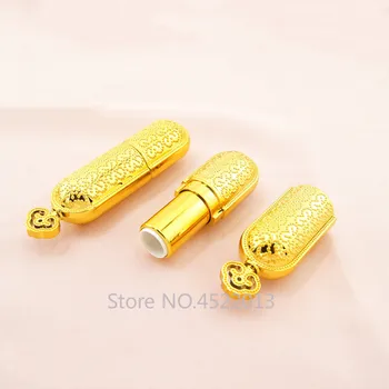 12.1 10/30 mm/50tk Gold Crown Tühi Huulepulk Toru huulepalsam Konteiner Huulepulk Shell Pakend Kosmeetika Korduvtäidetavaid Omatehtud Diy