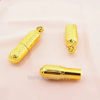 12.1 10/30 mm/50tk Gold Crown Tühi Huulepulk Toru huulepalsam Konteiner Huulepulk Shell Pakend Kosmeetika Korduvtäidetavaid Omatehtud Diy