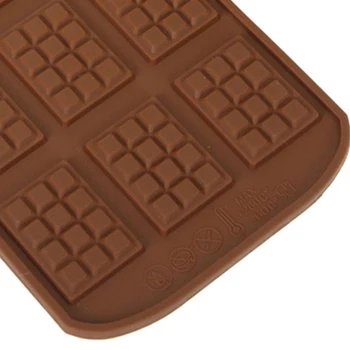 12 Isegi Silikoon Vahvel Hallituse Square Non-stick Chocolate Chip Hallituse DIY Saia-Kooki Hallituse Köök, Küpsetamine, Tööriist