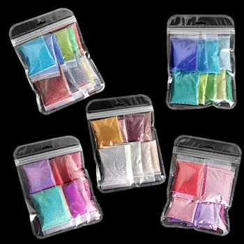 12 Värvi Suur Pakk Vaik Casting Särab Litrid Pigment Täidised Nail Art Decor 10g Crystal Hallituse Seebi Tegemise Tilk Laevandus