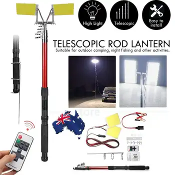 12V 2*96W Teleskoop Kalapüügi Lambi Auto Rod LED-Camping Lamp pult Auto Laterna Väljas Telkimine, Matkamine