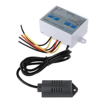 12VDC 110~220VAC Digitaalne Termostaat Niiskus Kontroller Muna Inkubaator 10A Otsene Väljund Hygrometer Kontrolli 151357
