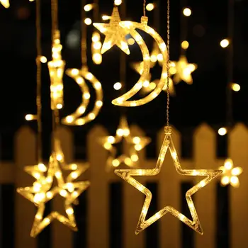 138LED 3,5 M Jõulud LED Solar String tuled Romantiline Muinasjutt star kardin kerge Puhkus Pulm Pool Decor koos puldiga 108195