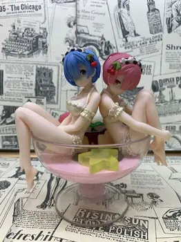 13cm Anime, Joonis Re:Elu Erinevates Maailma Nullist rem ja ram Seksikas tüdruk Tegevus Joonis PVC Kogumise Mudeli mänguasjad