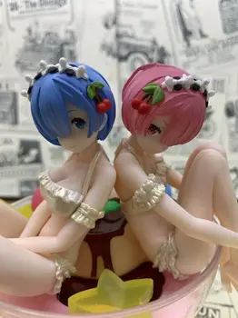 13cm Anime, Joonis Re:Elu Erinevates Maailma Nullist rem ja ram Seksikas tüdruk Tegevus Joonis PVC Kogumise Mudeli mänguasjad