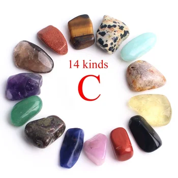 14 Liiki Crystal Poleeritud Mini Kukkunud Kivi Värvikas Rock Kvarts-Ametüst Gemstone Kiibid Crystal Reiki Tšakra Home Decor 3485
