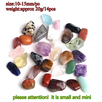 14 Liiki Crystal Poleeritud Mini Kukkunud Kivi Värvikas Rock Kvarts-Ametüst Gemstone Kiibid Crystal Reiki Tšakra Home Decor