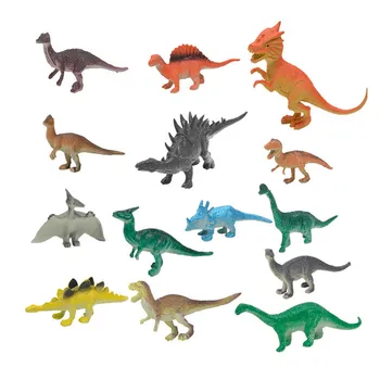 14 Tk Mini Pvc Dinosaurus Arvandmed Komplekt, Assortii Realistlik Väike Dinosaurus Joonis Mudel Mänguasi Lastele Ja teise lapse Mänguasi Joonis FE