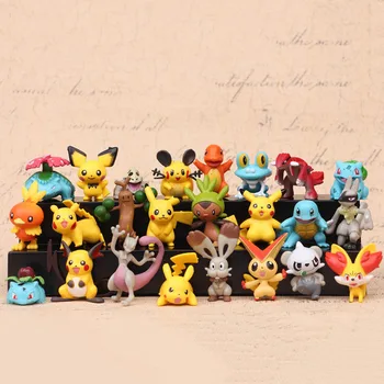 144 Tomy Pokemon mini nukk mudeleid ning erinevaid stiile Pokémon Pikachu Anime Iseloomu Kogumise Mänguasi Nukud Laste Kingitused 112677