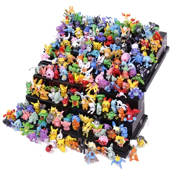 144 Tomy Pokemon mini nukk mudeleid ning erinevaid stiile Pokémon Pikachu Anime Iseloomu Kogumise Mänguasi Nukud Laste Kingitused