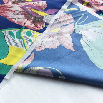147cm hõlmava digitaalse trükitud kangast meetri micro elastne särk, kleit flower print kangas nailon kangast hulgi nailon riie