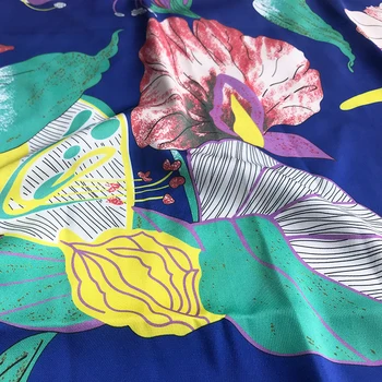 147cm hõlmava digitaalse trükitud kangast meetri micro elastne särk, kleit flower print kangas nailon kangast hulgi nailon riie