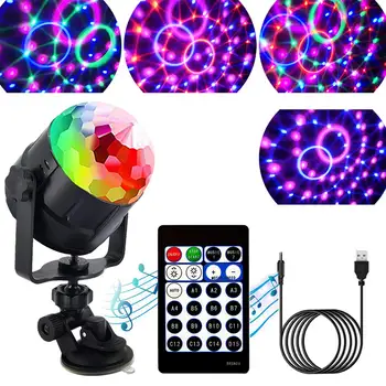 15 Värvi LED Lava Valgus Crystal Magic Ball Light puldiga Mini Lava Valgus Laser DJ Light Uue Aasta Pidu Club Teenetemärgi