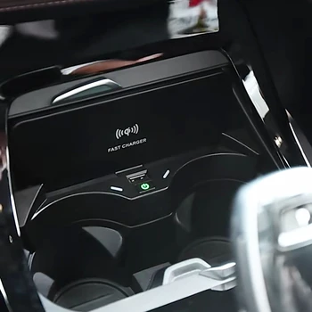 15W auto juhtmeta laadija BMW X1 X2 F39 F48 F49 2016-2021 telefoni laadija kiire laadimine juhul laadimine omanik iPhone 11