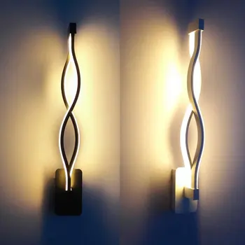 16W LED seina lamp laine magamistuba pool seina lamp kodu sisekujunduses valgustus koridori alumiinium seina lamp AC90-260V