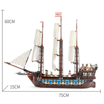 1717PCS Imperial Lipulaev Piraat Kariibi mere Hoone Plokid, Tellised arvandmed 22001 10210 hobi kogumise kingitused 4747