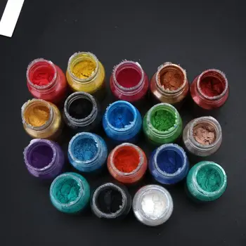 18Color Kosmeetika Hinne pärlmutterläiget tekitavad Mica Pulber Epoksüvaik Värvi Pärl Pigment 10g