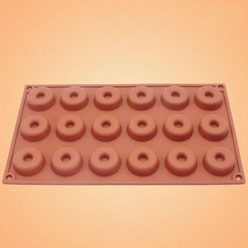 18Holes Silikoon Donut Hallituse Baking Pan Bakeware Saia Küpsise-Šokolaadi Kook Magustoit DIY Kaunistus Vahendid Biskviit Kuklid Hallitusseened