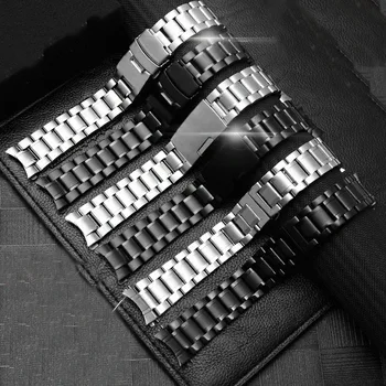 18mm 20 mm 22 mm 24 mm Meeste Watch Band Rihm Roostevabast Terasest Käevõru Watch Band Rihm Sirge Lõpus Tahke Lingid Randme Naiste Bänd