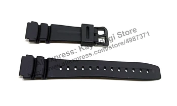 19mm Must Kummist Watch Band / Rihm ühildub Casio MD-310, MD-752, MDA-100, MW-505, MWA-500, SHW-100