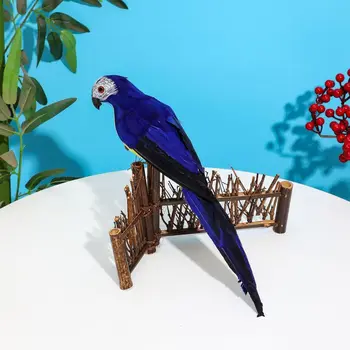 1TK Käsitöö Simulatsiooni Papagoi Loominguline Sulg Muru Figuriin Ornament Loomade Lindude Aed Lind Prop Kaunistamiseks Miniatuursed 182696