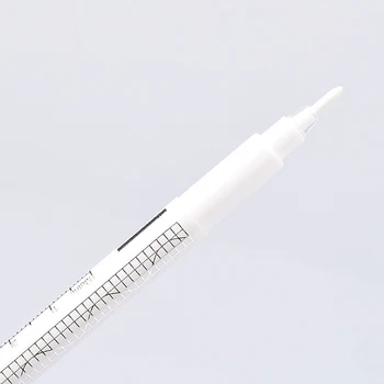1TK Microblading Positsioneerimine Pen Valge Värv Kirurgiline Kulmu Tattoo Naha Sm Vahend Tarvikud Mõõte Joonlaud