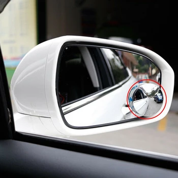1tk/2tk Auto 360 Kraadi Framless Blind Spot lainurk Peegel Kumer Peegel Väike Ring Pool Blindspot Parkimine Rearview Mirror