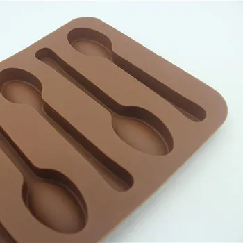 1tk 3D Kook Vormi Mitte-stick mitmeotstarbeline Silikoon DIY Küpsetamine Vahendid Lusika Kuju jõuluehe Šokolaadi Hallitus S/L