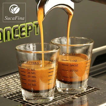 1tk 45/60/90ml Espresso Klaas Kalibreerimine Kohvi Tassi Paksenenud Klaas Mini 1-untsist, Mõõte Cups Shot Klaas Veini Klaasid