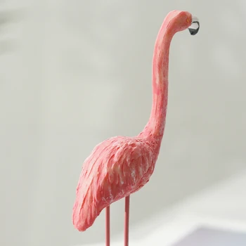 1tk Flamingo Linnud Haldjas Aias Figuriin Kodu Miniatuuri Põhjamaade Figuriin Loomade Kuju, Ornament, Maastiku Kodu Pool Decor