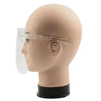 1tk Läbipaistev Õli Pritsmekindel Mask Anti-avaja Kaitsekindad Silmade Kaitse Kate Sibul Kaitseprillid Tolmu-tõend Nägu Toiduvalmistamis Mask