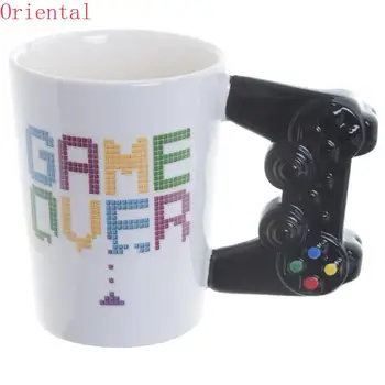 1tk Mängu Üle Kohvi Kruus 3D Game Controller Käepide Office Kohvi Keraamiline Tass, Kruus Nerd Kruus Gameboy Gamer Kingitus PS4
